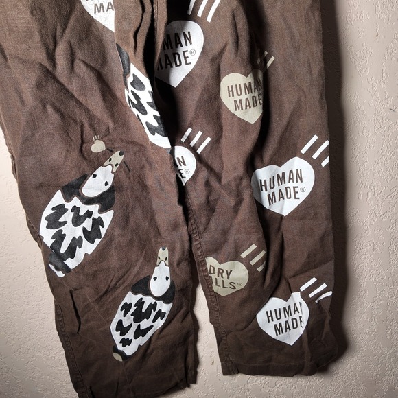 Human Made Linen Deck Pants M Japan *Stained* - Picture 10 of 12